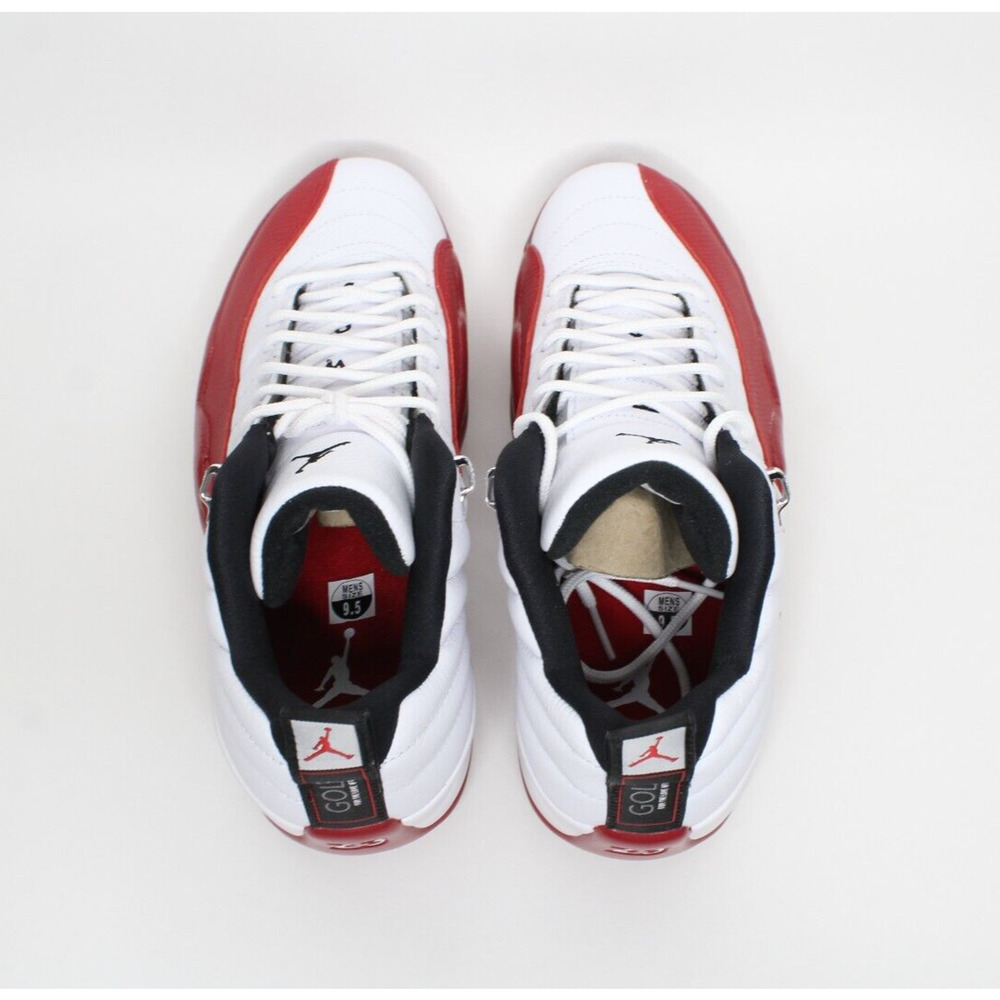 Air Jordan XII 12 Low Golf Shoes White Red Varsity DH4120-161 Men's Size 9.5 New - Picture 8 of 10